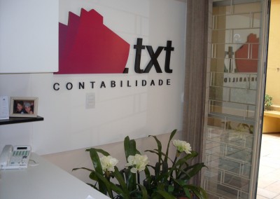 Letra Caixa em PVC Expandido por Ilumix Comunicação Visual Curitiba